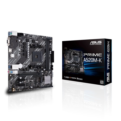 Bo Mạch Chủ ASUS A520M-K DDR4 (M-ATX/2 khe RAM/Socket AM4)