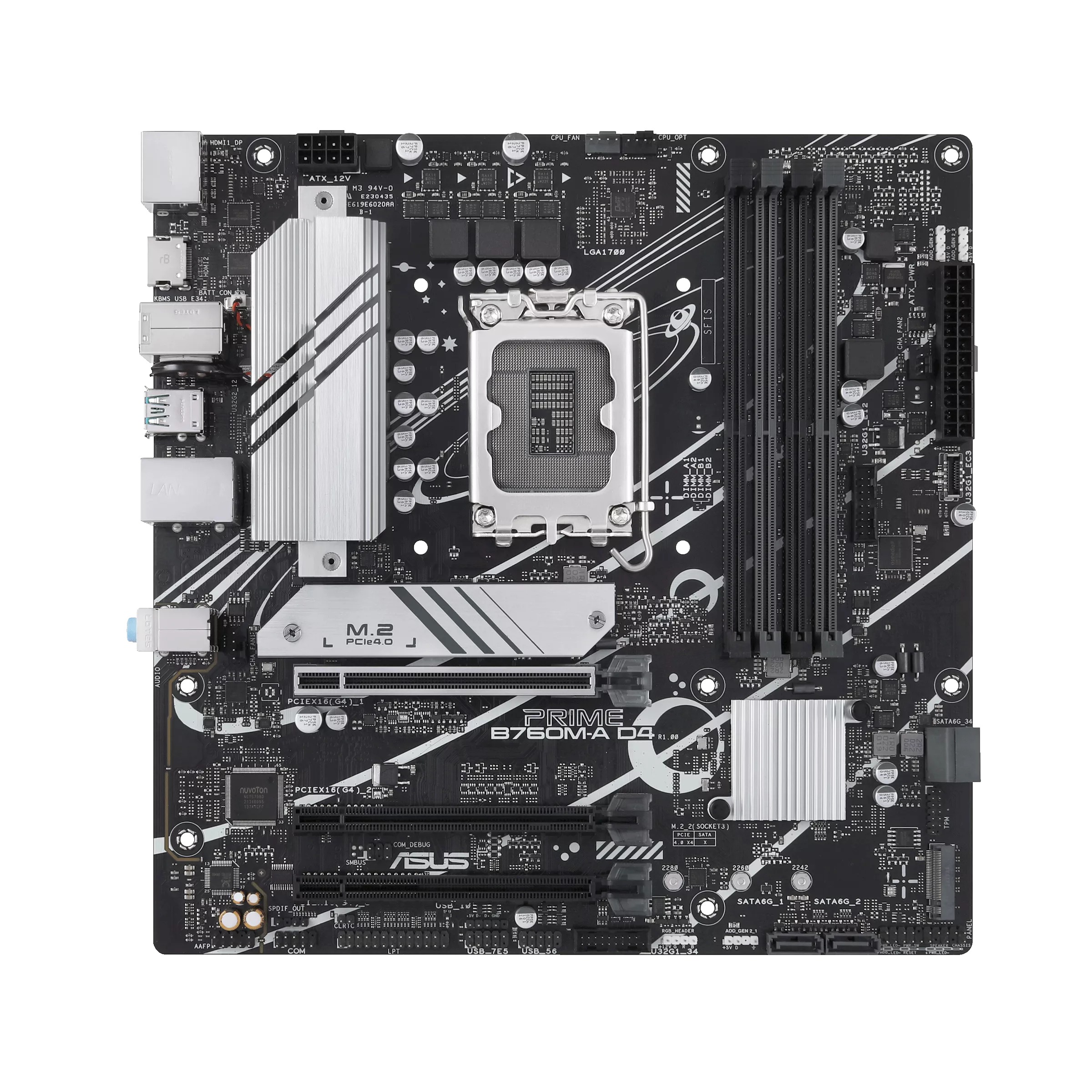 Bo Mạch Chủ ASUS PRIME B760M-A D4 (M-ATX/4 khe RAM/Socket 1700)