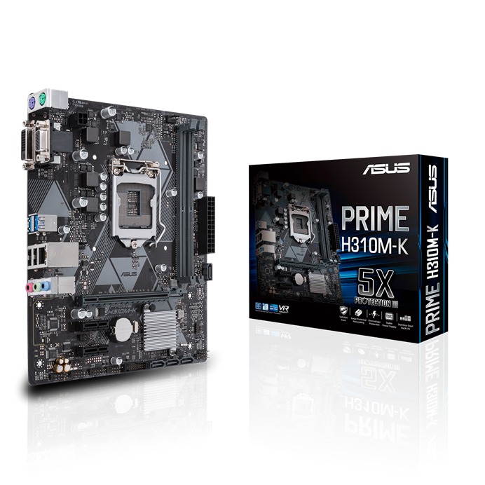 Bo Mạch Chủ ASUS PRIME H310M-K (M-ATX/2 Khe RAM/Socket LGA1151)