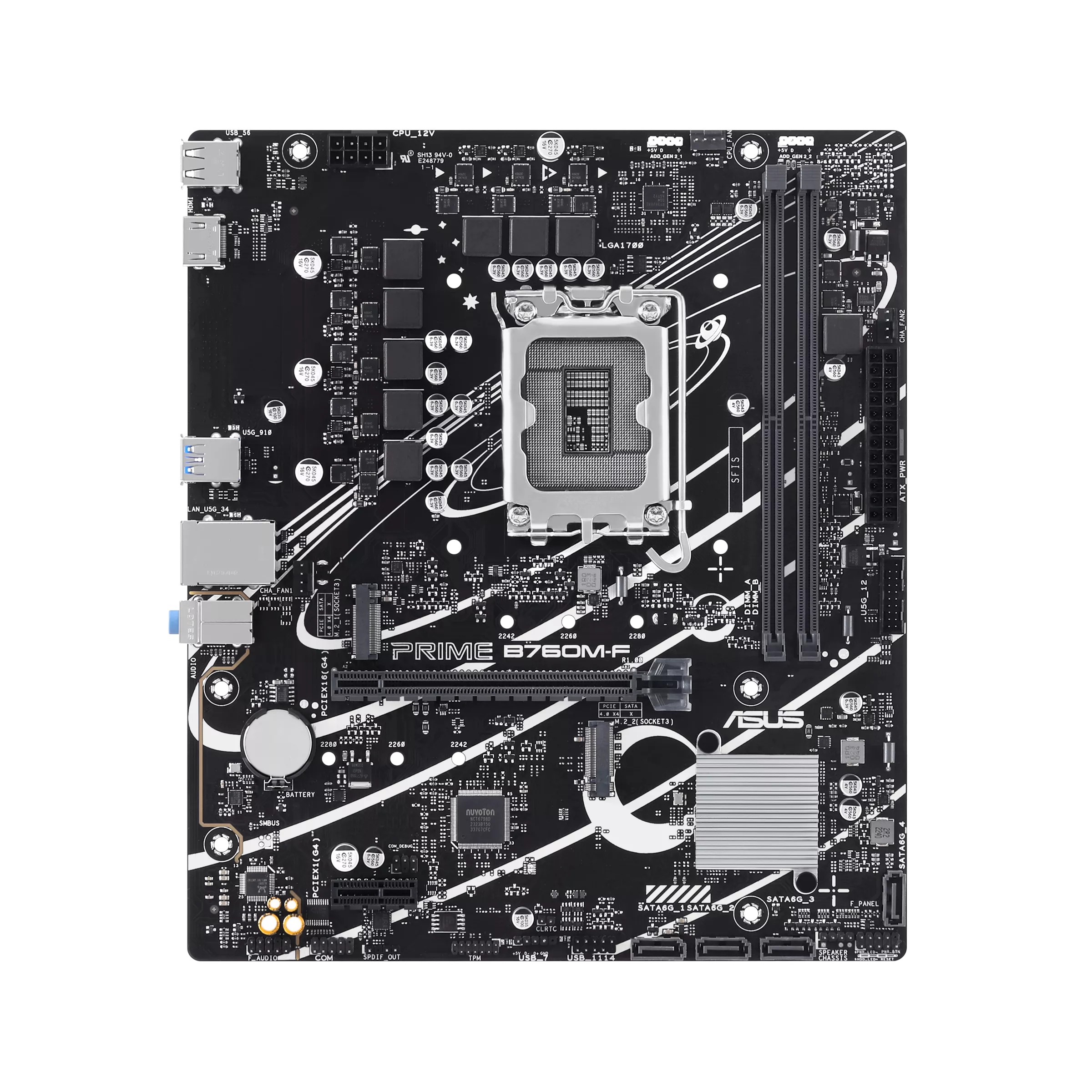 Bo Mạch Chủ Asus Prime B760M-F D5 (M-ATX/2 khe RAM/Socket 1700)