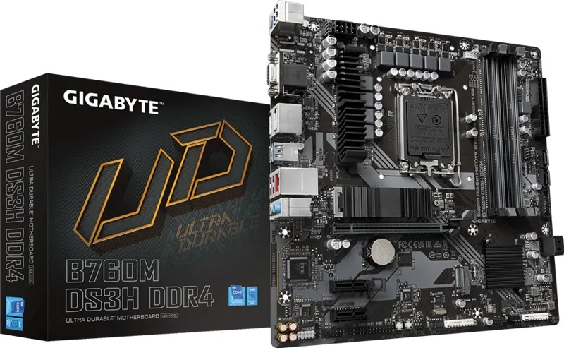 Bo Mạch Chủ Gigabyte B760M DS3H DDR4 (4 khe RAM)