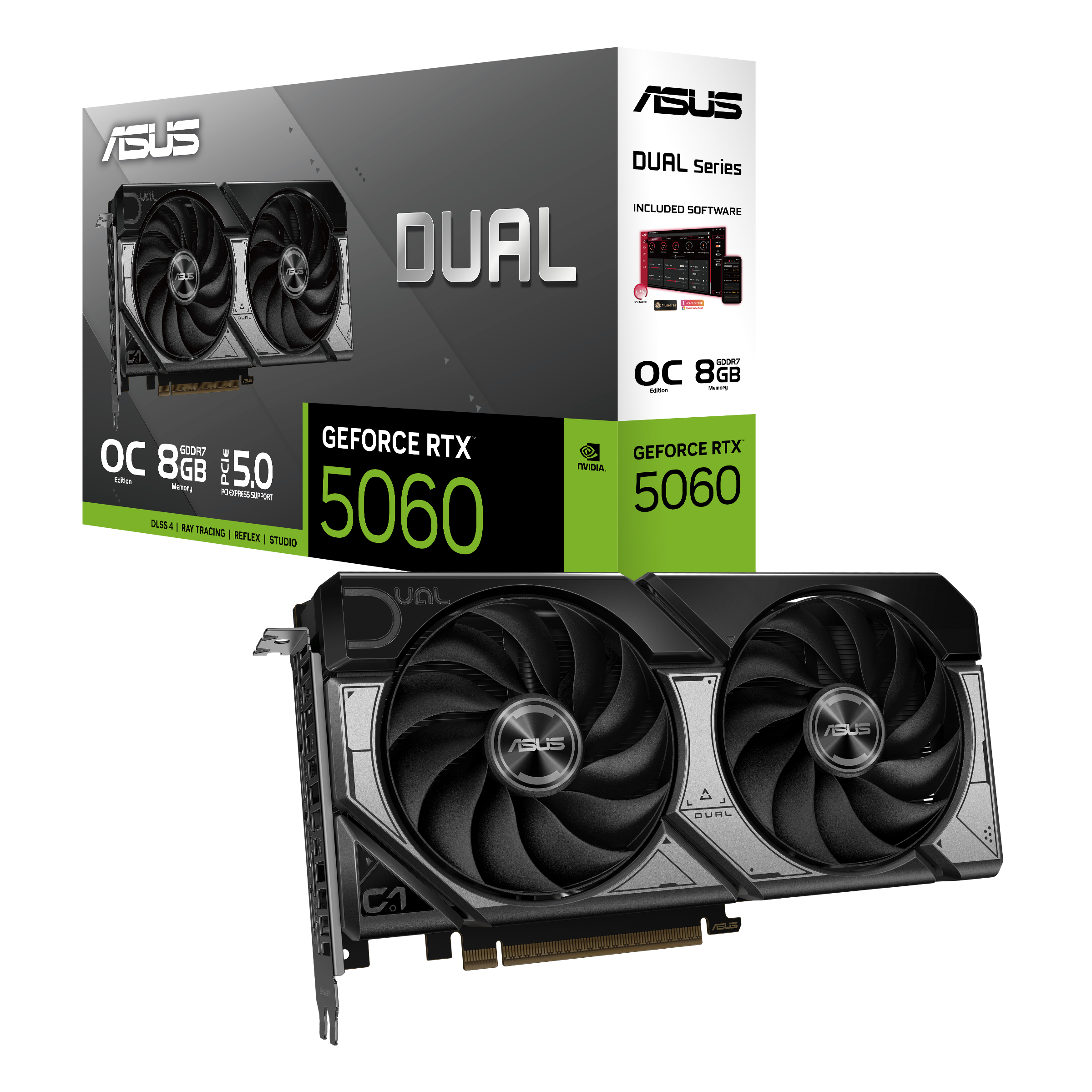 Card Đồ Hoạ ASUS Dual GeForce RTX™ 5060 8GB GDDR7 OC Edition