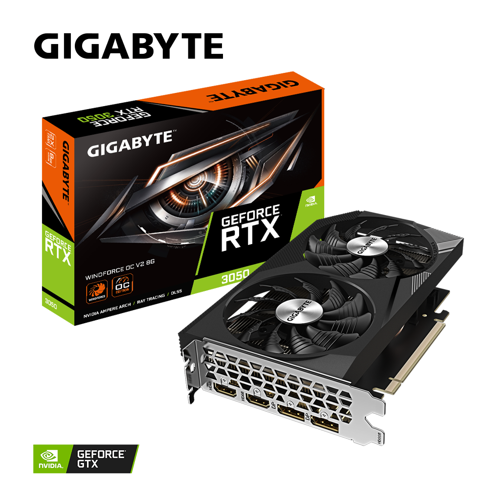Gigabyte GeForce RTX™ 3050 WINDFORCE OC V2 8G