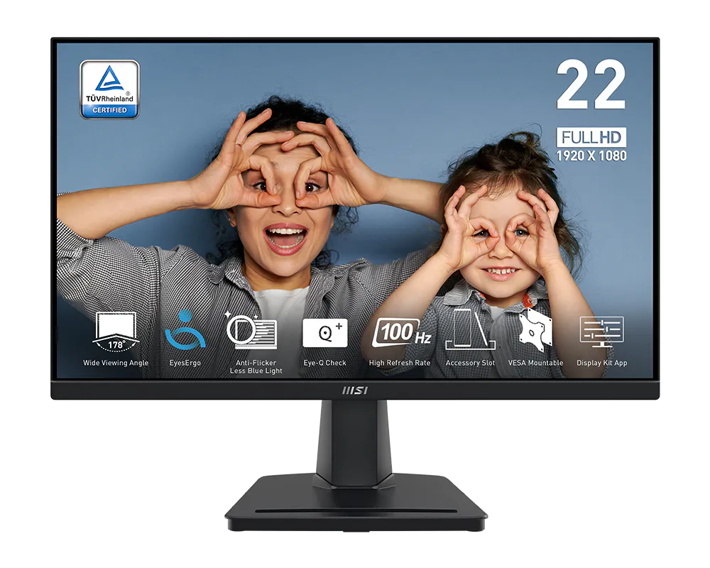 Màn hình MSI Pro MP225V (21.45 inch/VA/FHD/100Hz/4ms)