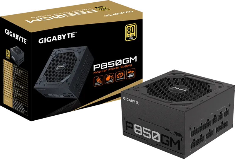 Nguồn Gigabyte GP-P850GM - 850W 80-Plus Gold Full-Modular
