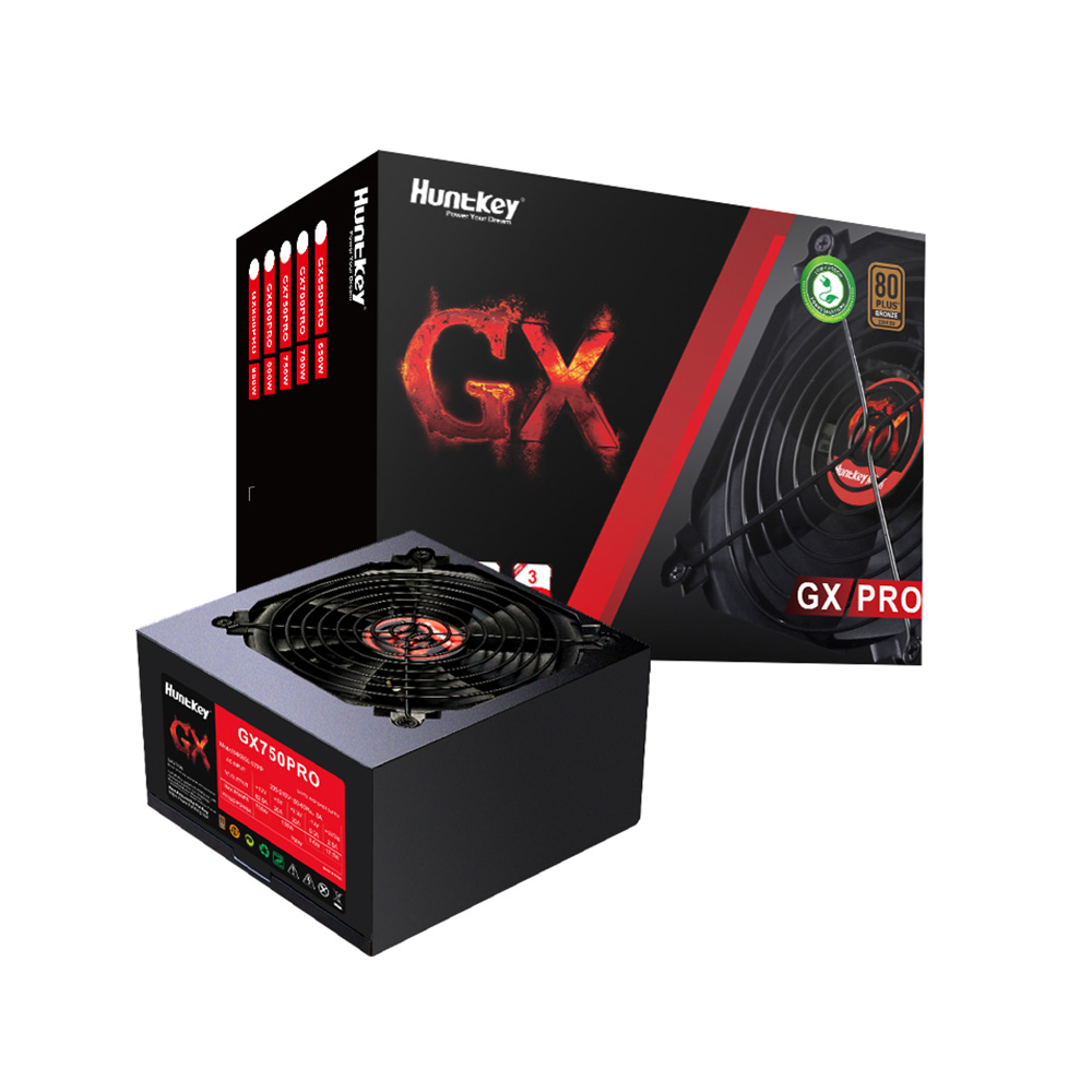 Nguồn máy tính Hunkey GX750PRO - 750W 80 PLUS Bronze