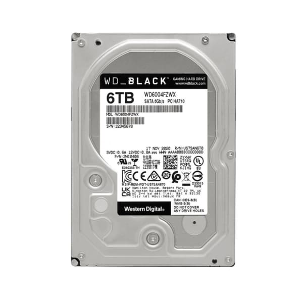 Ổ Cứng Western Digital Black 6TB SATA3 3.5 inch 128MB Cache 7200RPM - WD6004FZWX
