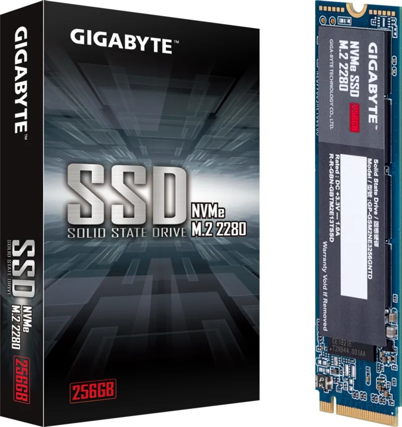Ổ cứng SSD Gigabyte 256GB M2 2280 NVMe PCIe (GP-GSM2NE3256GNTD)