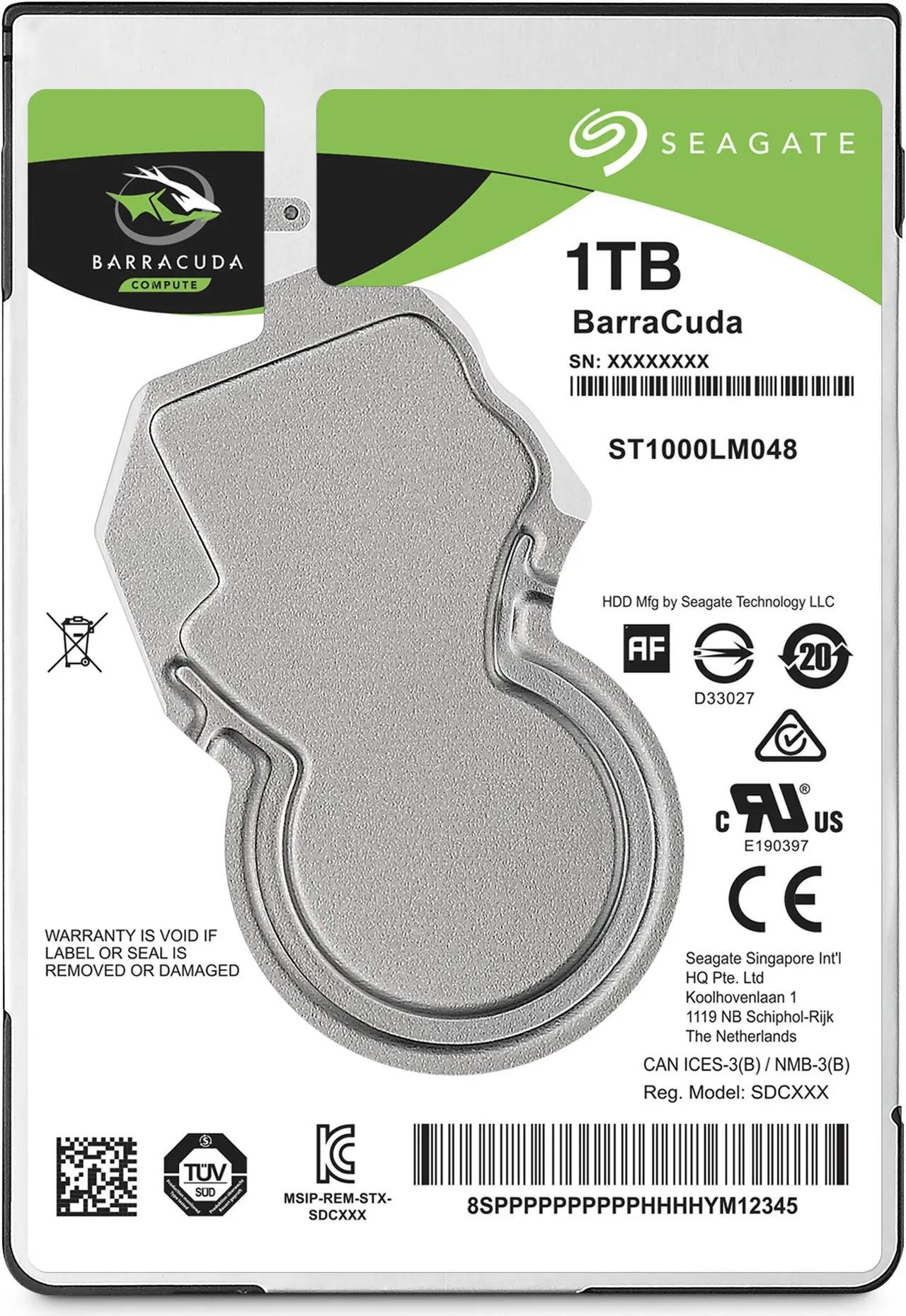 Ổ cứng laptop HDD Seagate BarraCuda 1TB 2.5 inch 128MB Cache 5400RPM - ST1000LM048