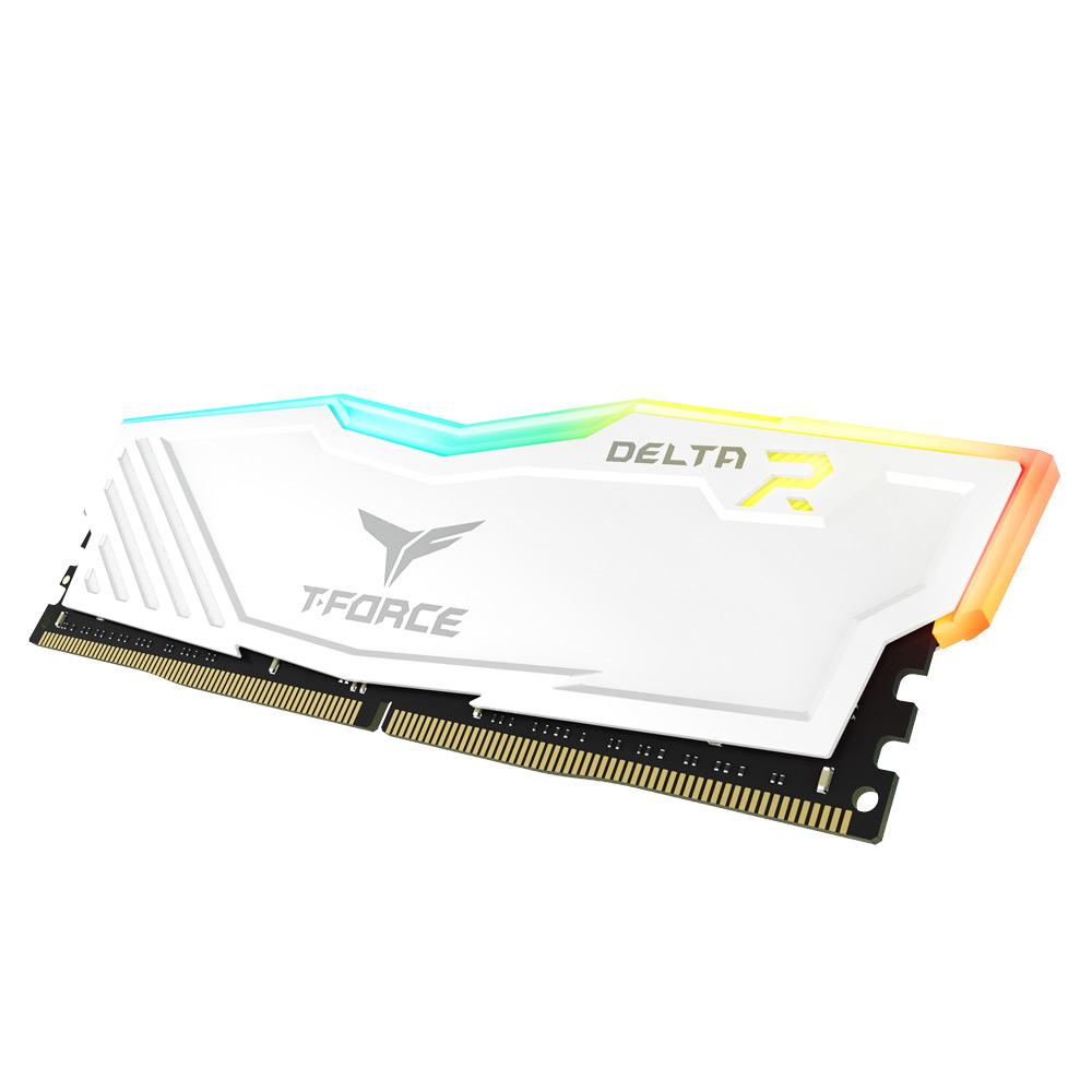 RAM Desktop TEAMGROUP DELTA RGB White 8GB (1x8GB) DDR4 3200MHz (TF4D48G3200HC16F01R)