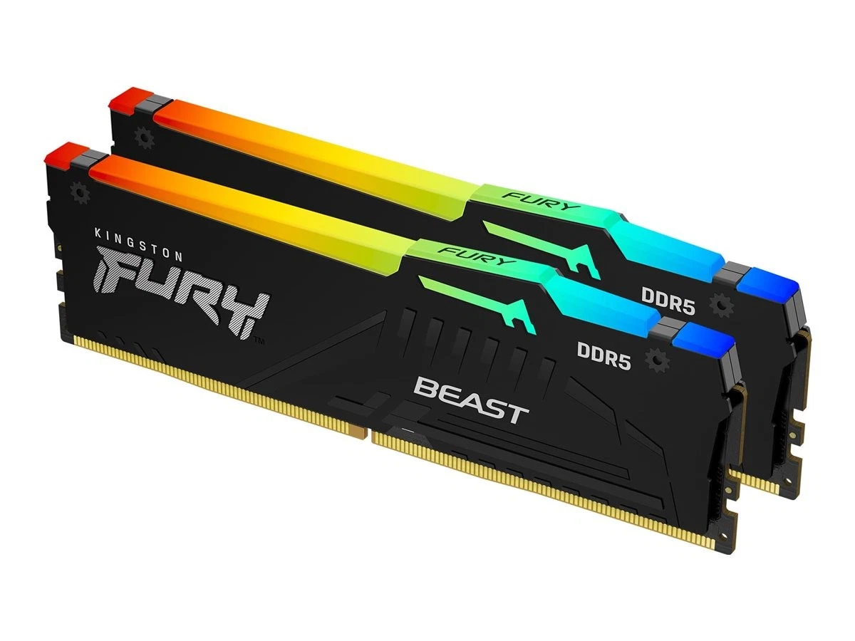 RAM Kingston Fury Beast RGB 64GB (2x32GB) DDR5 6000Mhz (KF560C36BBE2AK2-64)