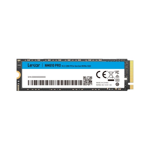 SSD Lexar 500GB NM610 Pro PCIe G3x4 (LNM610P500G-RNNNG)
