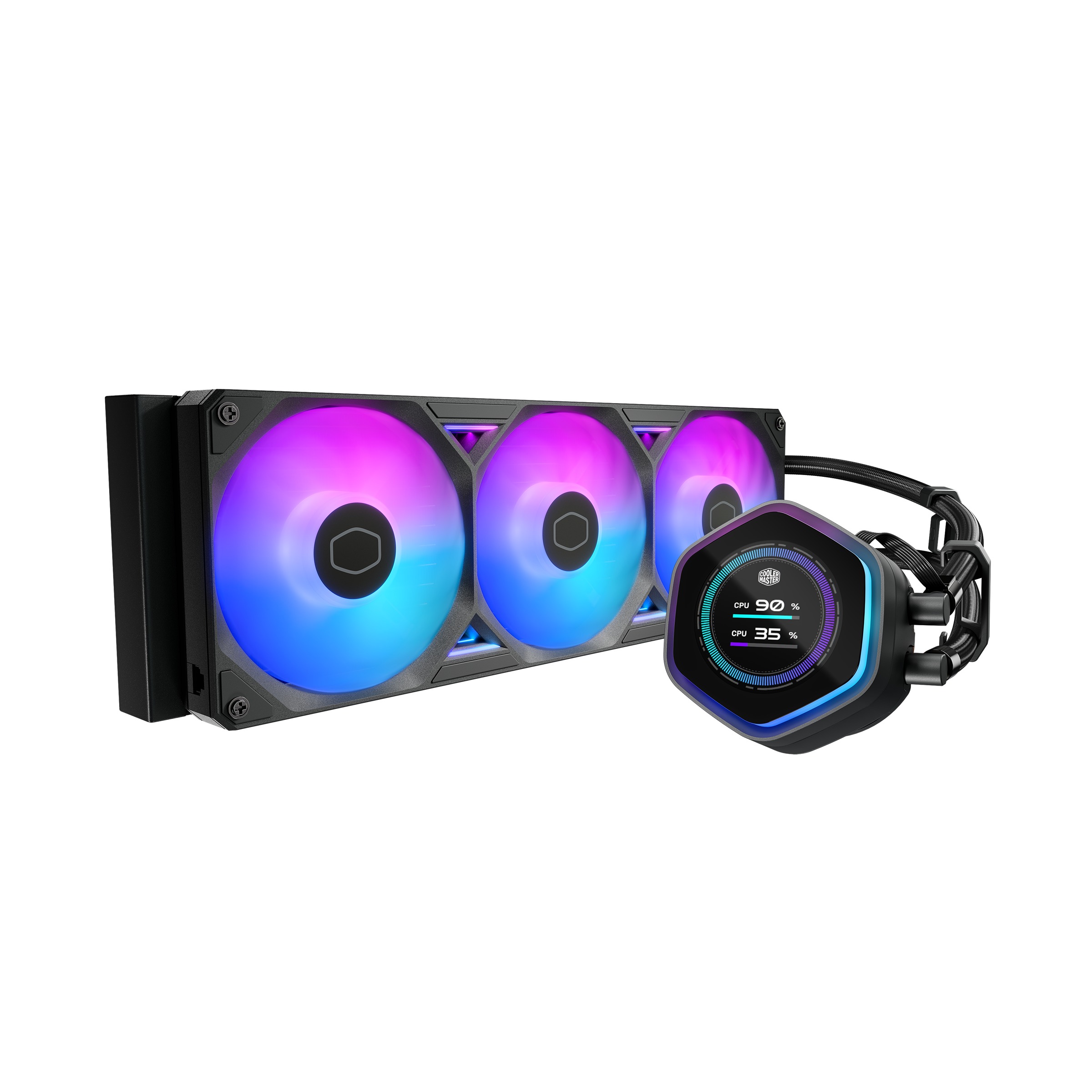 Tản nhiệt nước AIO Cooler Master MasterLiquid 360 Atmos II LCD ARGB Black